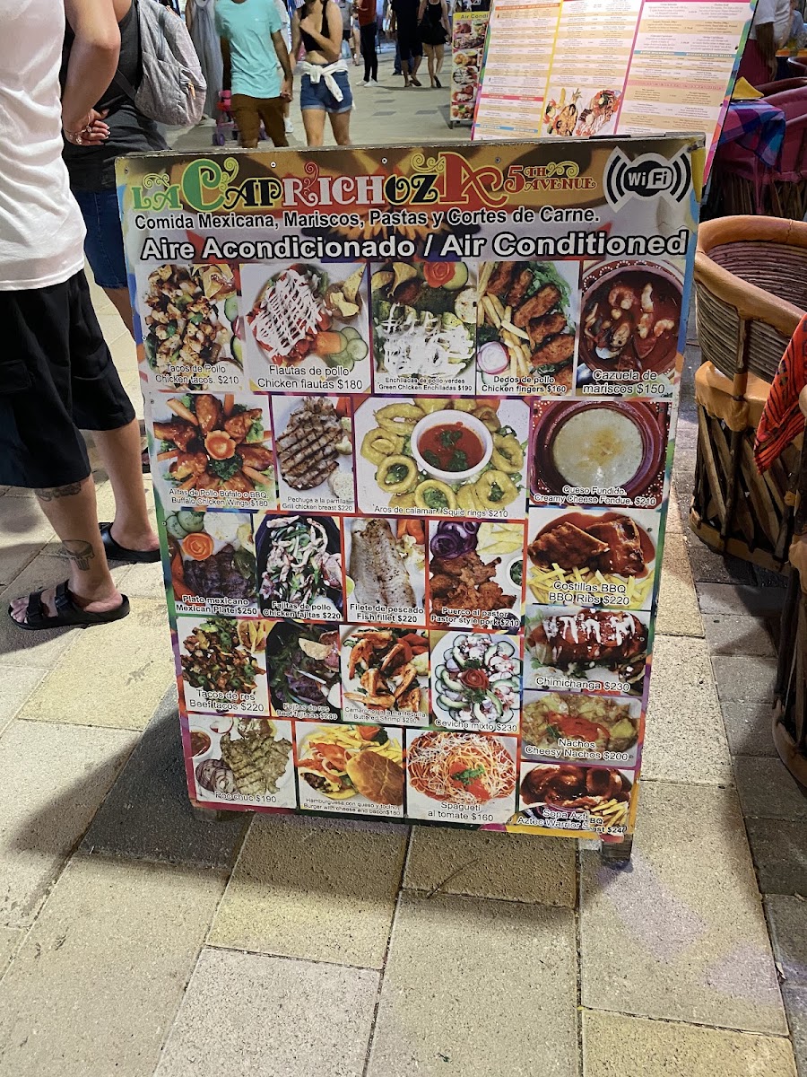 La Caprichoza Menu - Image 1